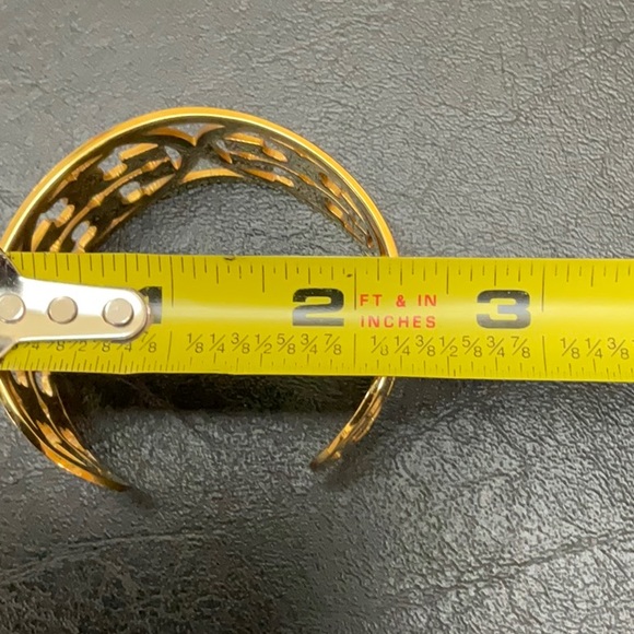 SOLD. Tory Burch, REVA Cut Out Wide Cuff - Picture 2 of 3